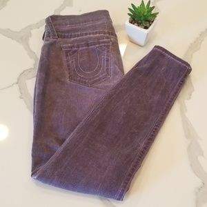 True Religion Purple Denim Casey Jeans